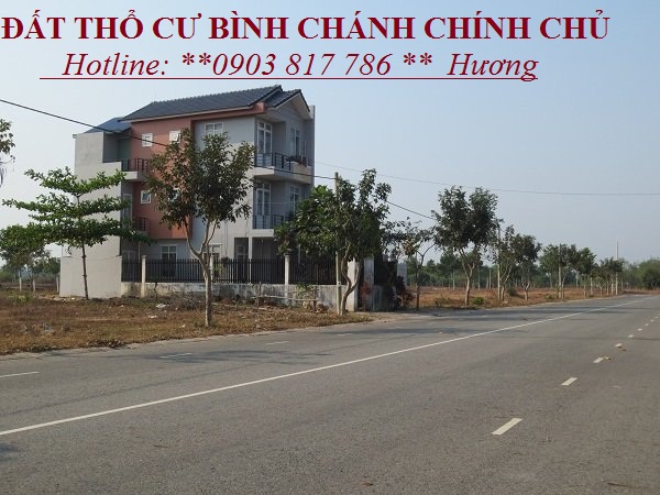 BÁN ĐẤT THỔ CƯ CHÍNH CHỦ liền kề chợ,KCN 390tr/5x26 ,đuờng nhựa 18m,tiện xd nhà trọ  2859421