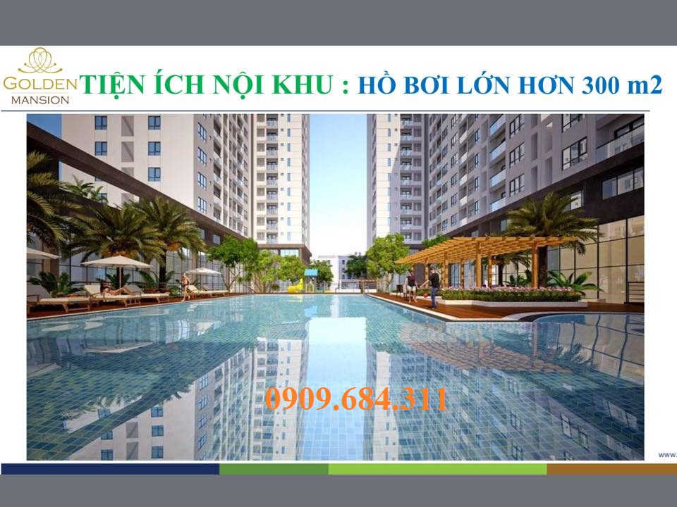Novaland Golden Mansion 119 Phổ Quang 2,6 tỷ 2PN, CK 13% bốc thăm 1kg vàng 0909684311 4684136