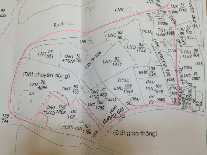 Cần bán đất xã Đại Phước, huyện Nhơn Trạch giá 230triệu/825m2 5932077