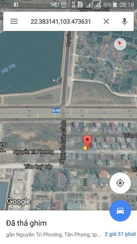Bán đất chính chủ tại đường Nguyễn Tri Phương, phường Tân Phong, Thành Phố Lai Châu 5985368