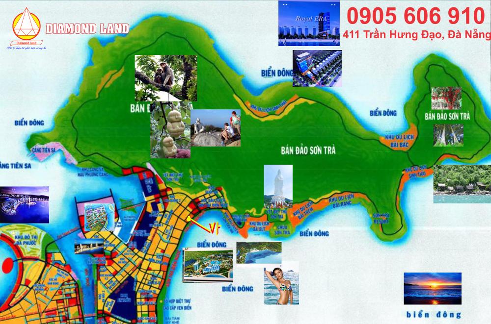 Bán đất 2 MT đường Nguyễn Hữu An và bờ hồ, Đà Nẵng, 5 lô liền B9, DT 180m2/lô 5948315