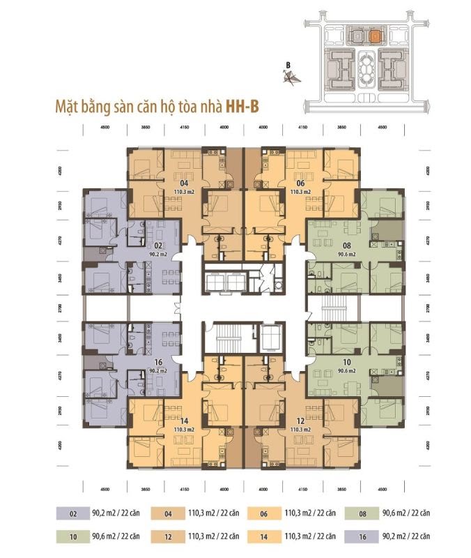 Tôi có căn hộ 04 tòa HHB Tân Tây Đô cần bán, giá: 11.5 triệu/m2 6165105