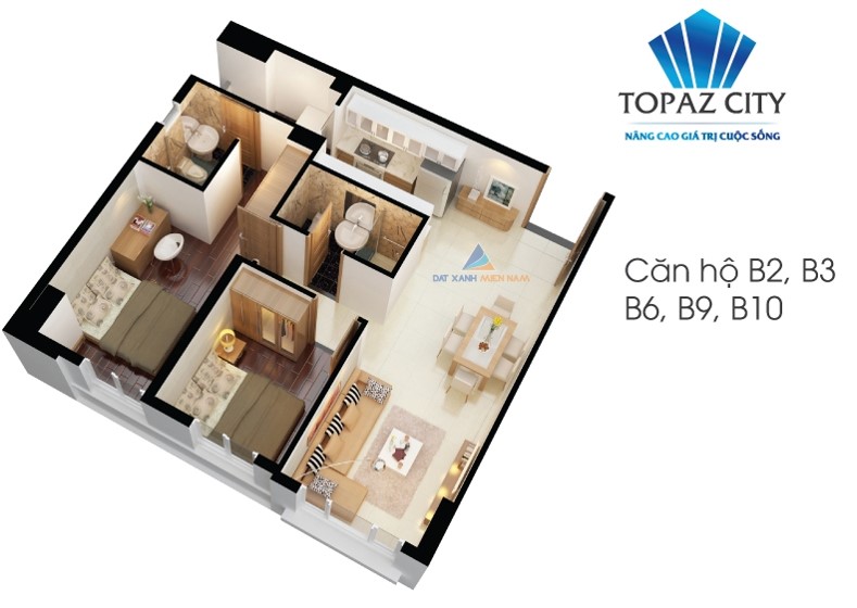 Bán căn hộ Topaz City B2 suất ngoại giao, căn góc ở liền, 70m2, 1,450tỷ, bao giấy tờ. Lh 0908725072 6172562