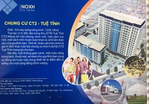 Hãy sở hữu cho mình căn hộ chung cư CT2- 16 tầng- Khu đô thị mới Tuệ Tĩnh- TP. Hải Dương 6563737