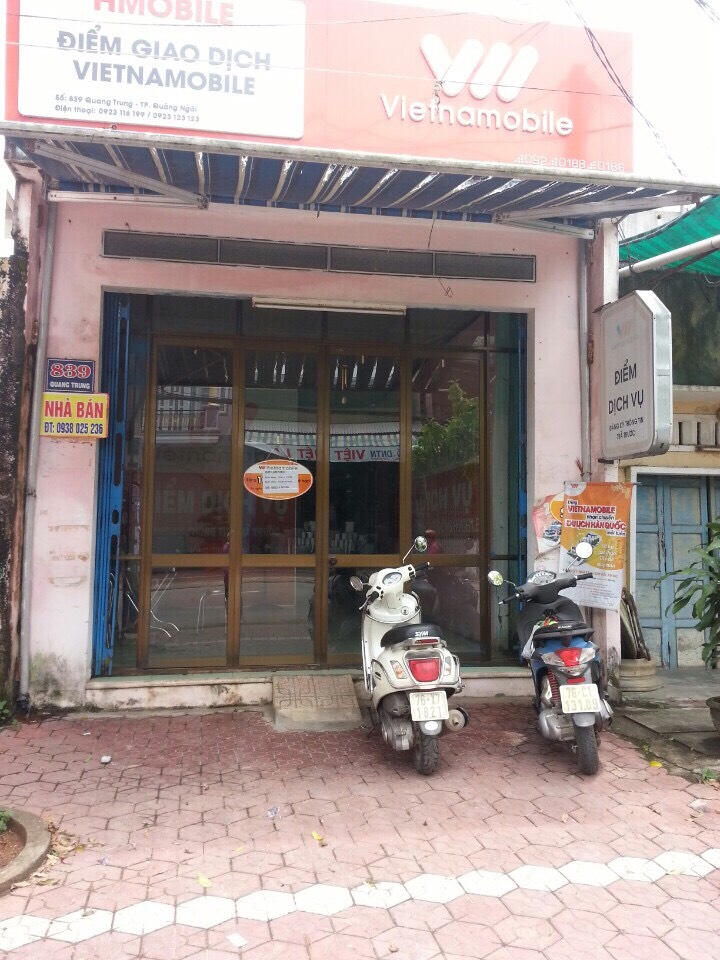 Bán nhà 2 mặt tiền 839 Quang Trung và Hà Huy Tập nối dài, TP Quảng Ngãi. LH 0938025236 6597567