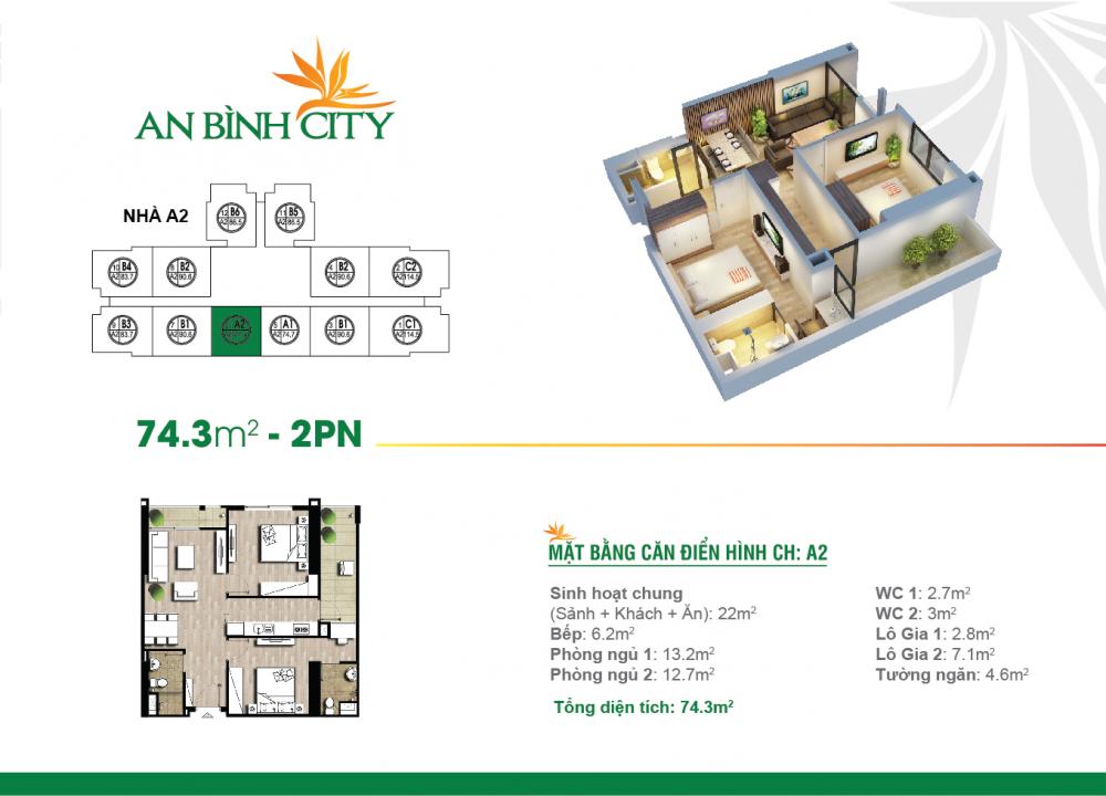 Chung cư An Bình City, căn hộ cao cấp, tiện ích 5*, giá chỉ 3* 7049882