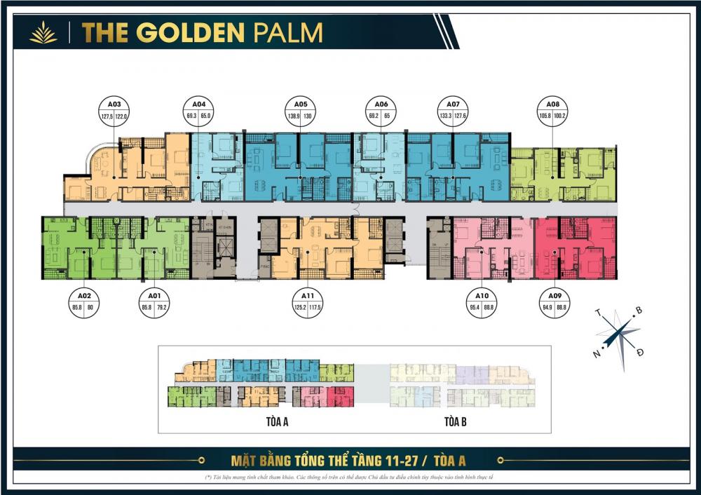 Mở bán căn hộ The Golden Palm giá chỉ từ 32tr/m2 7262278