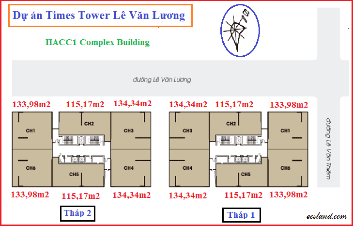 Bán lỗ chung cư Times Tower, 1704- T2 (127.8m2) và 1502- T2 (107,3m2) giá 30tr/m2 7430673