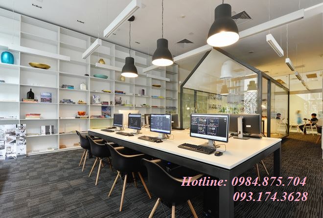 Cho thuê văn phòng tại mặt phố Phan Huy ích, DT: 25m2 – 60m2-  90m2, LH: 0931743628 7270472