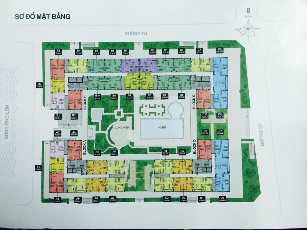 Bán lại căn Florita Him Lam D5, 3PN, bàn giao quý 1/2018, LH 0919951188 chính chủ 7307328