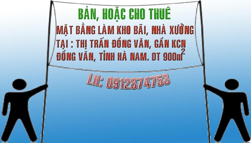 Cho thuê kho, nhà xưởng, đất tại thị trấn Đồng Văn, Hà Nam, diện tích 900m2 7458182