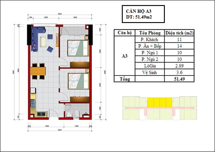 Cần bán gấp căn hộ IDICO diện tích 60m2, thiết kế 2PN 7457686