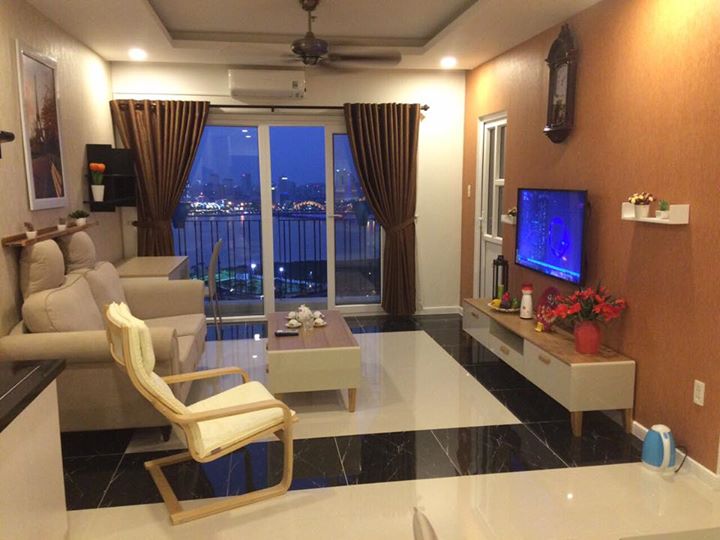 Cho thuê căn hộ cao cấp 2 PN tại Monarchy Đà Nẵng, view sông Hàn về đêm cực linh lung 7526689