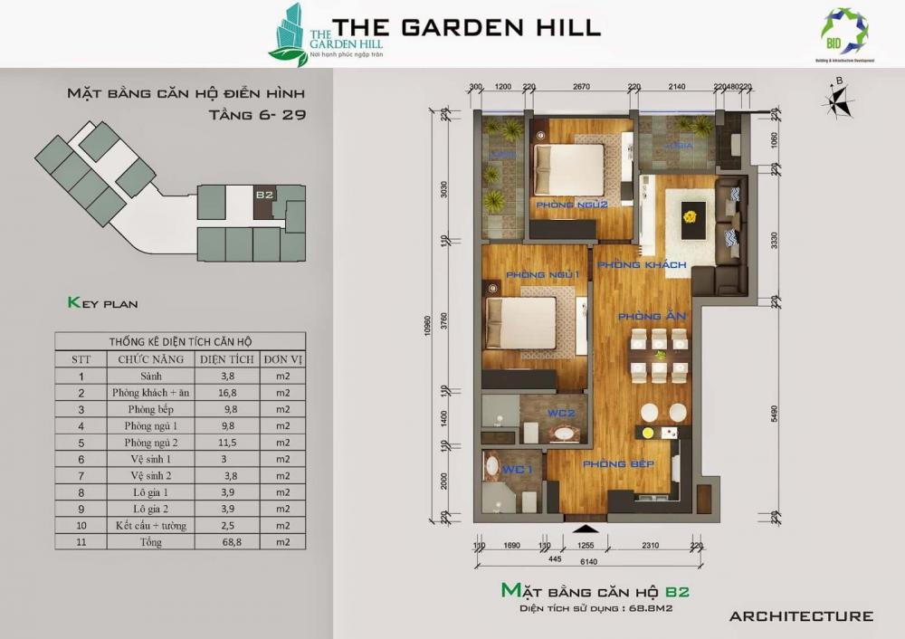 Thật dễ dàng sở hữu căn hộ, tuyệt đẹp tại The Garden Hill với giá chỉ từ 27.5tr/m2 8544157