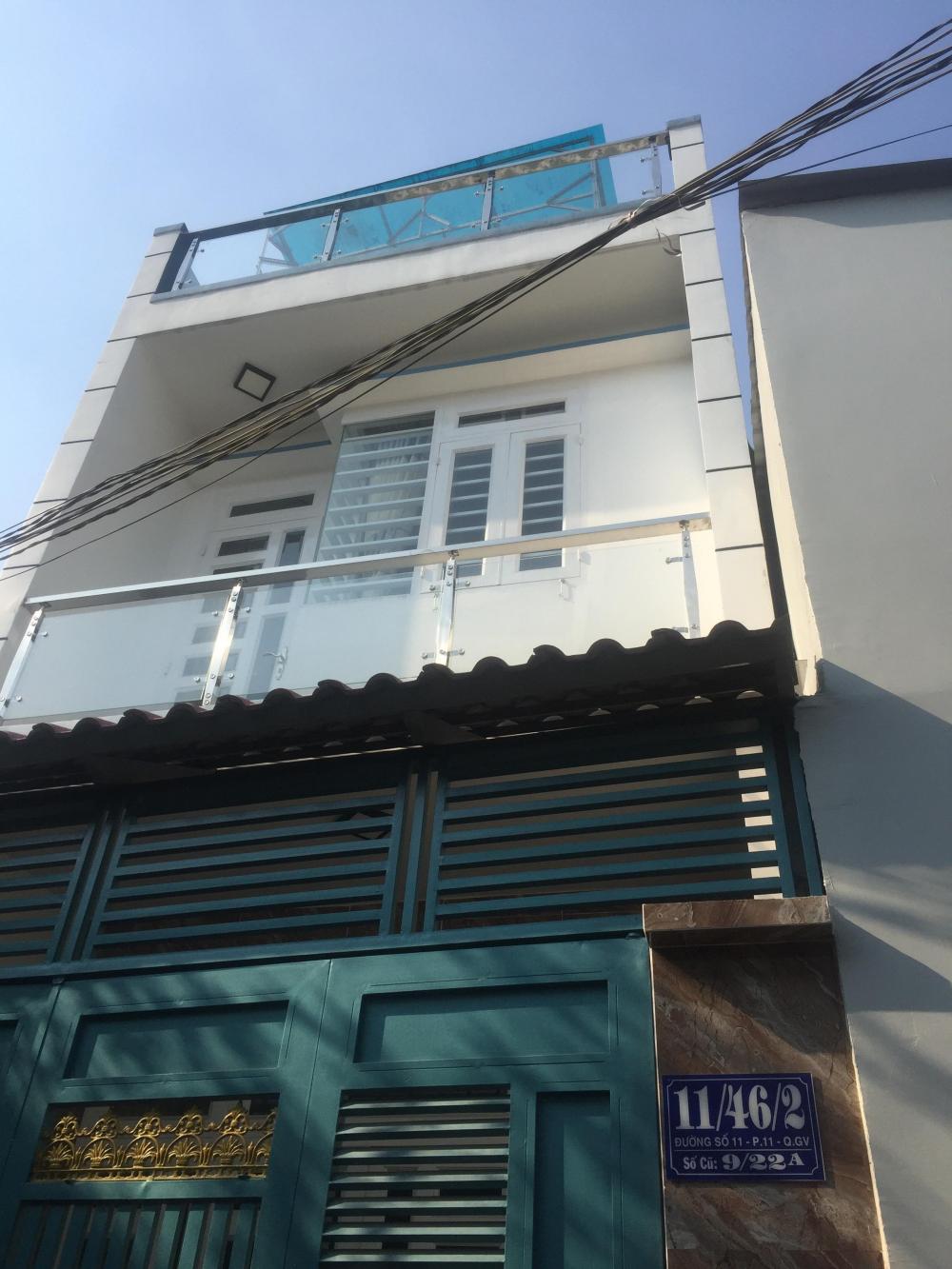 Cần bán căn nhà hẻm 4m đường Cây Trâm gần ngã 3 Phạm Văn Chiêu, P9, Gò Vấp 9087473
