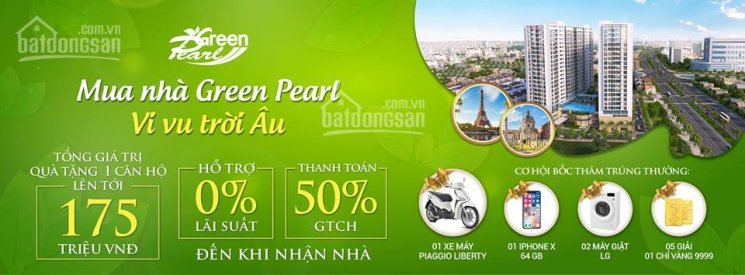 Tặng xe Liberty, CK 11%, LS 0% khi mua chung cư Green Pearl 378 Minh Khai, LH 0945.125.028 9146390