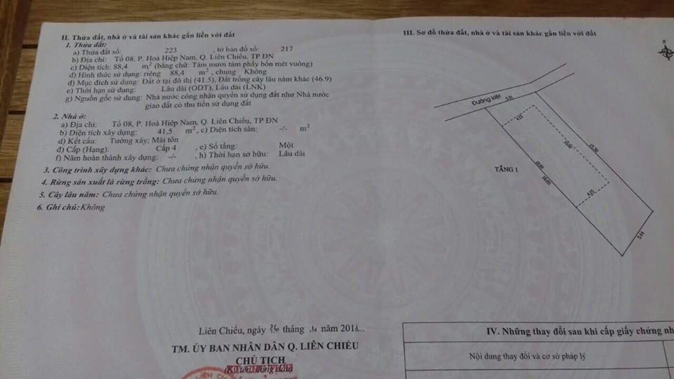 Bán phá giá lô đất kiệt 831 Nguyễn Lương Bằng 9240389