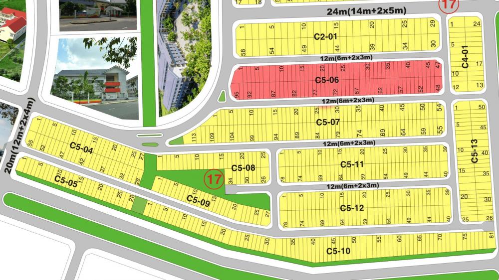 Bán đất sổ đỏ Cát Lái, khu C506, C507, DT 100m2, thanh toán theo tiến độ, giá 41 triệu/m2 7775679