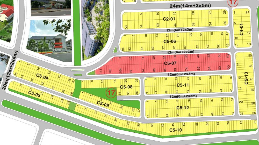 Bán đất sổ đỏ Cát Lái, khu C506, C507, DT 100m2, thanh toán theo tiến độ, giá 41 triệu/m2 7775679