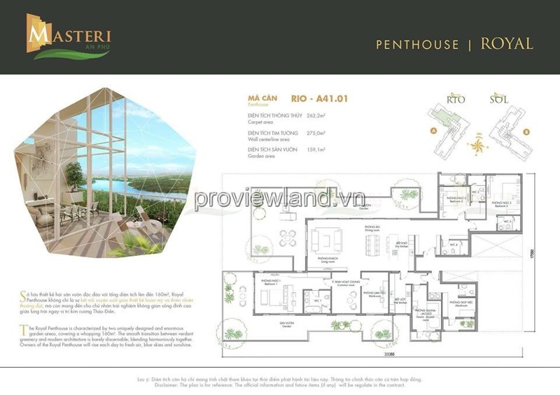 Còn 3 căn Penthouse Masteri An Phú nhà thô cần bán giá ưu đãi từ chủ đầu tư 9273293