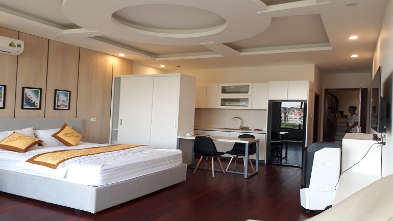 Cho thuê căn hộ dịch vụ tại Trịnh Công Sơn, Tây Hồ, 50m2, studio, đầy đủ nội thất mới hiện đại 9490827