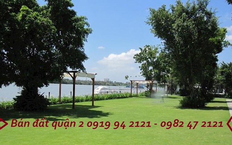 Bán đất bờ sông khu Trần Não Quận 2 có sổ đỏ tư nhân DT 20x20m mặt tiền sông rất đẹp 9509835