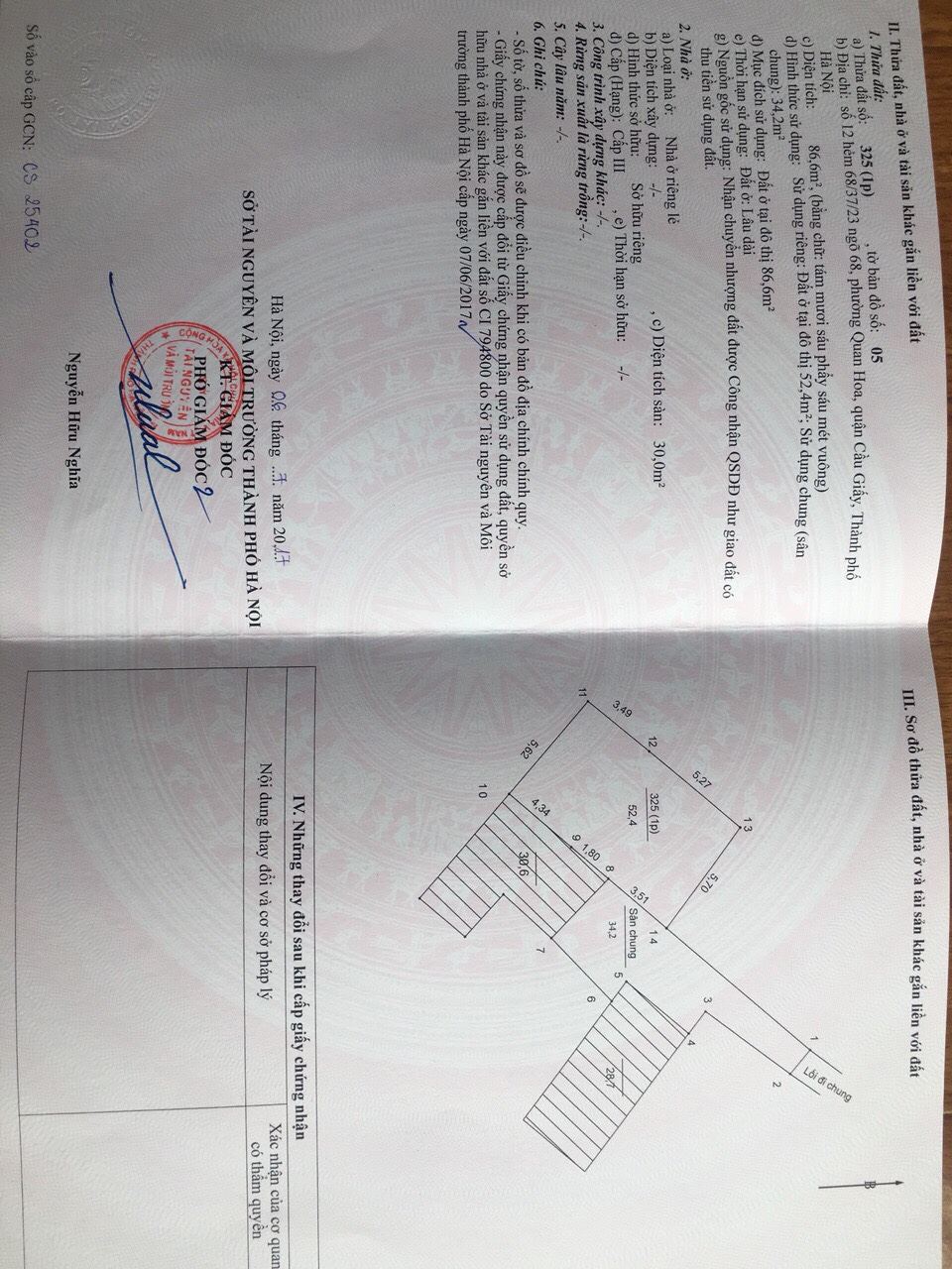 Bán nhà và đất tại số 12 ngõ 68 đường Cầu Giấy, Quận Cầu Giấy, Hà Nội 9537203