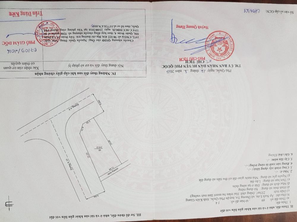 Đặc Khu Phú Quốc chỉ Còn duy nhất 3 nền Tái Định Cư Suối Lớn, shr 9538337