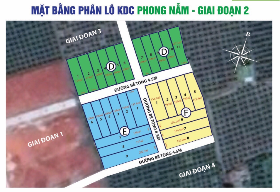 Mở bán 11 lô đất nền phân lô gần UBND xã Phong Nẫm, giá chủ đầu tư 9631705