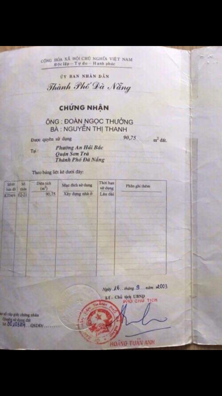 Cần bán đất đường Nguyễn Thị Định - Sơn Trà - Đà Nẵng - Giá bán nhanh  9603145