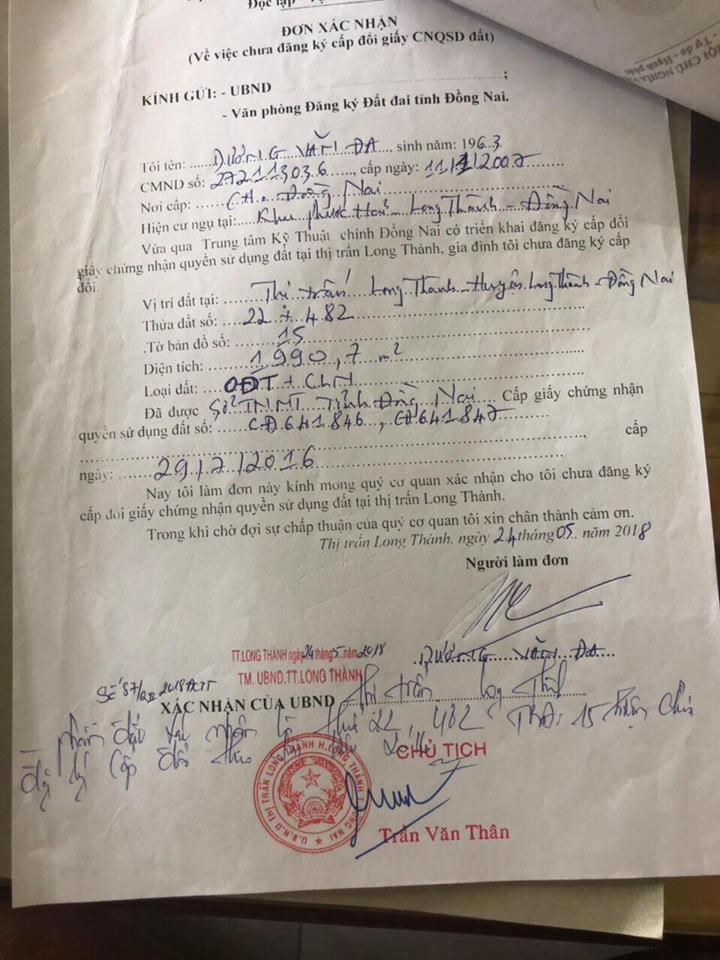 Bán 1346,5m2 đất khu Kim Sơn, thị trấn Long Thành, Đồng Nai, đường bê tông 4m 9661202