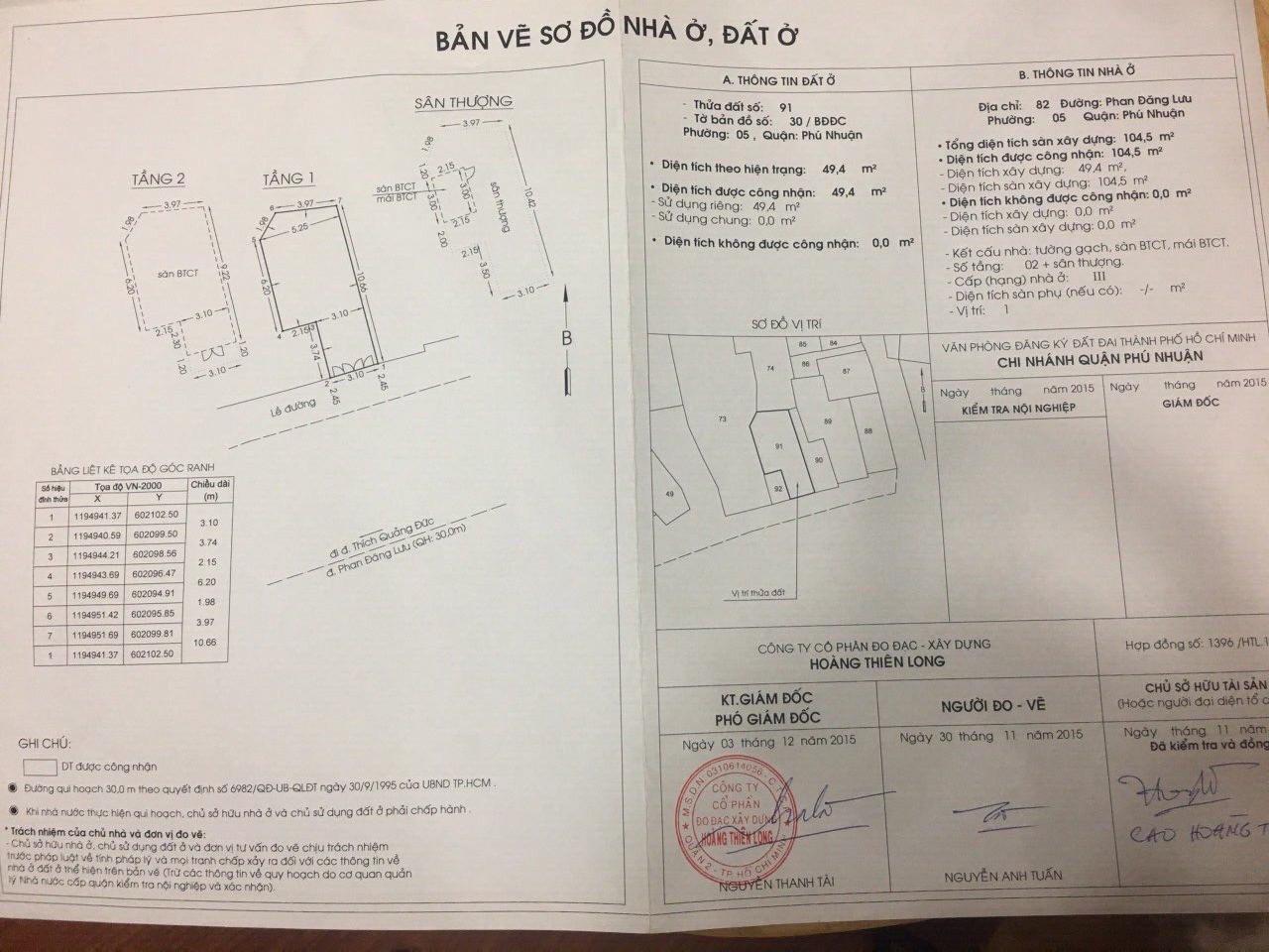Bán nhà mặt tiền số 82 Phan Đăng Lưu, P. 5, Phú Nhuận 9667623