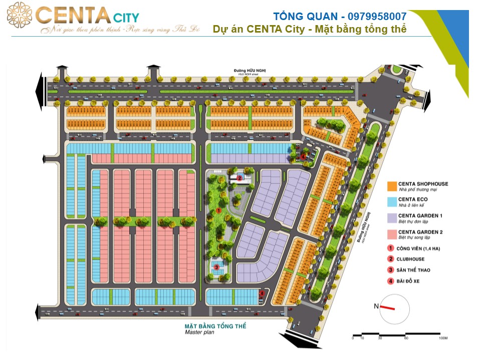 Bán căn góc dự án Centa City, nhà mặt tiền đường Hữu Nghị, khu đô thị Vsip Bắc Ninh 9778608