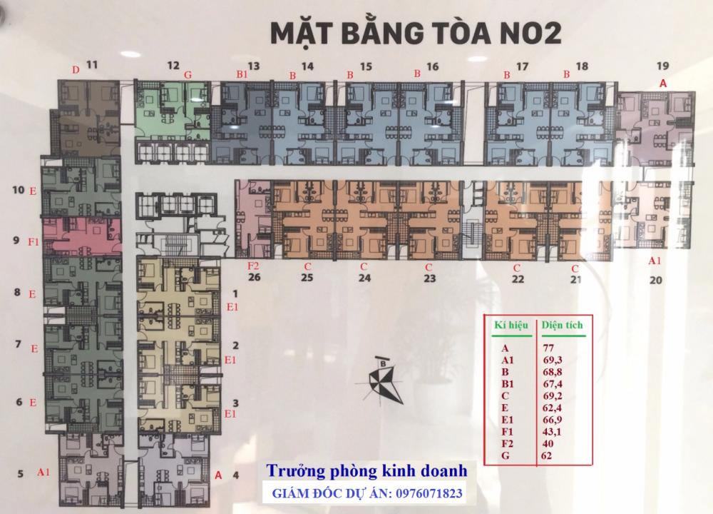 Bán căn hộ chung cư tại dự án Ecohome 3, Bắc Từ Liêm, Hà Nội diện tích từ 39m2-76m2, 15 triệu/m² 9895233