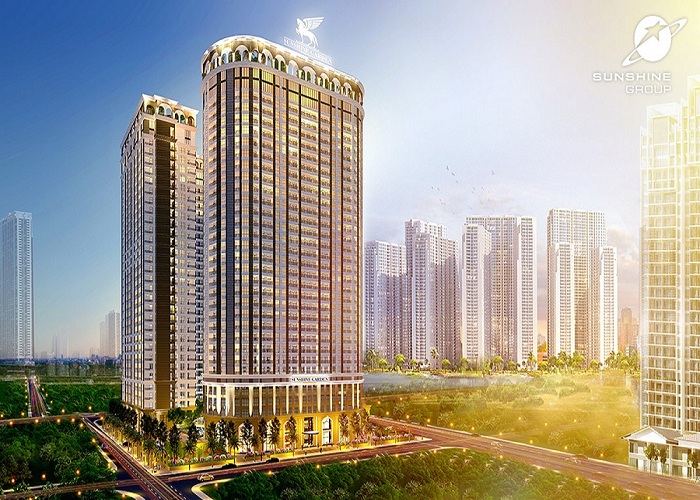 Bán chung cư cao cấp Sunshine Garden, Hoàng Mai, Hà Nội giá 30 triệu/m2, căn 1 - 4 PN 9889084