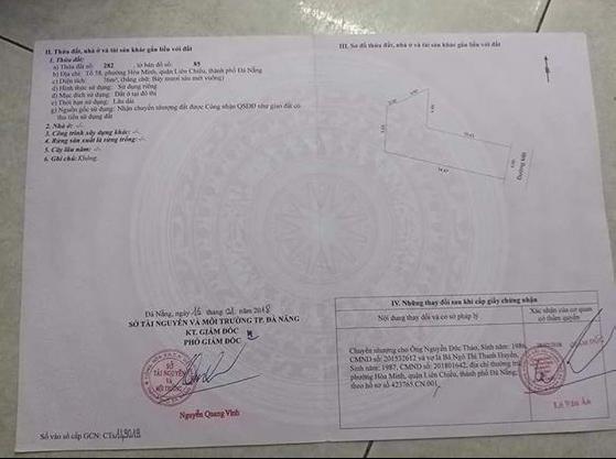 Bán đất kiệt ô tô 222 Tô Hiệu, Liên Chiểu, Đà Nẵng 10051604