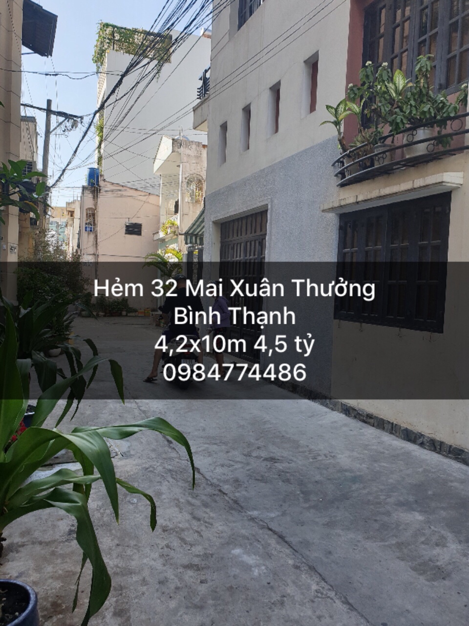 Bán nhà hẻm 32 Mai Xuân Thưởng, phường 11, quận Bình Thạnh, cách mặt tiền 5 căn nhà 10153557