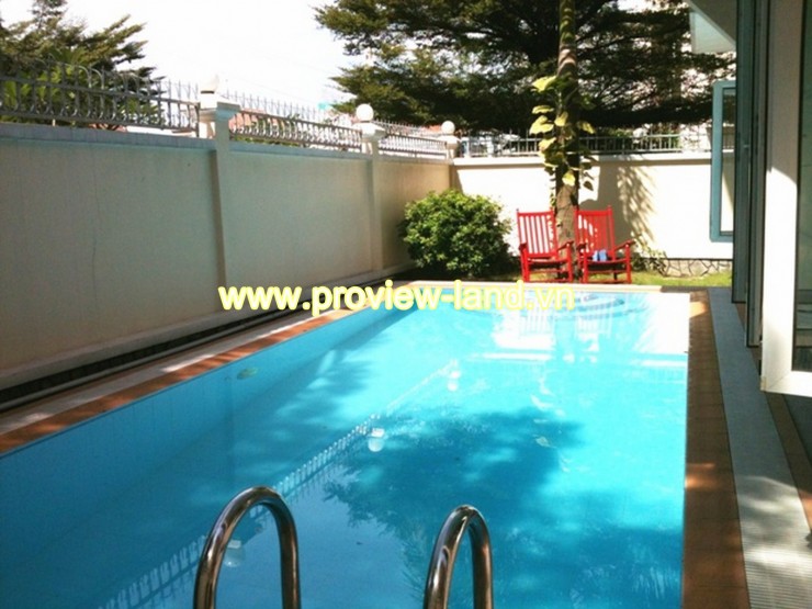 Biệt thự cho thuê Thảo Điền 4PN có hồ bơi đẹp đầy đủ nội thất 10091229