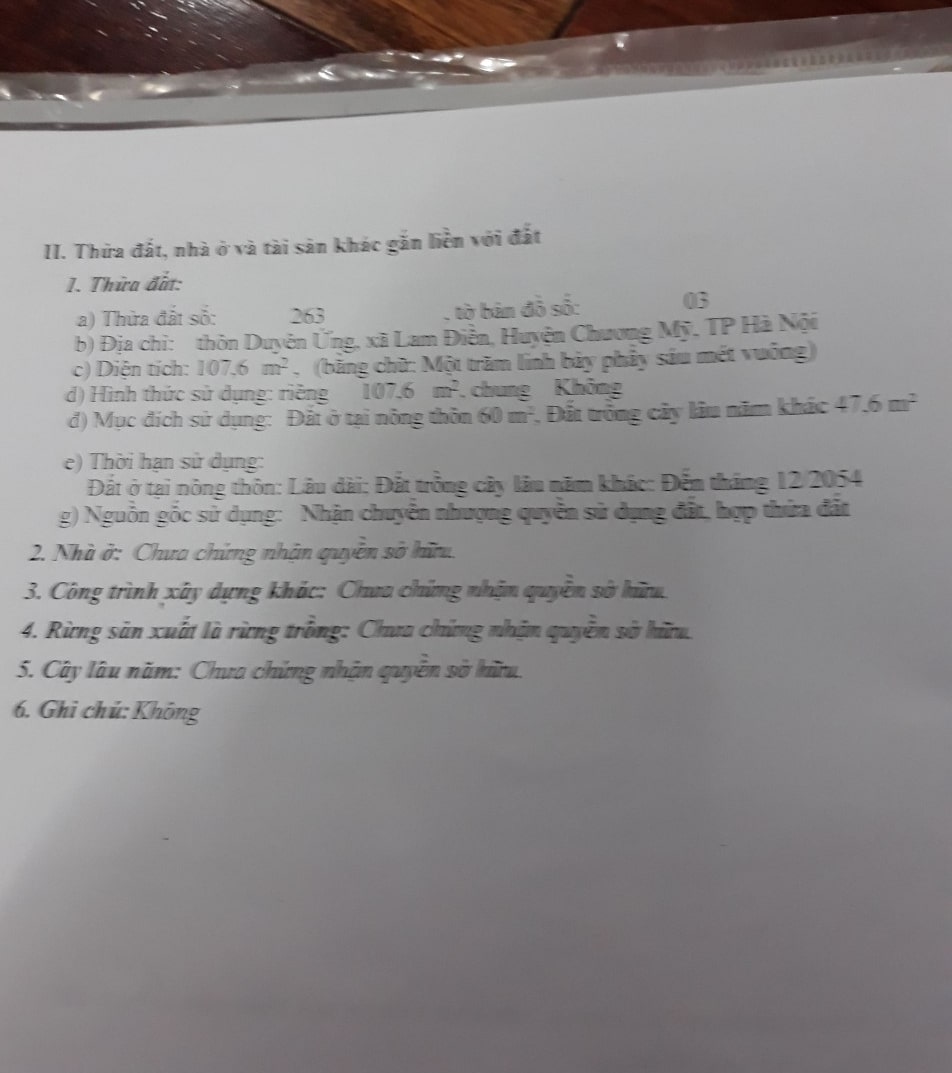 Chính chủ cần bán đất thổ cư tại Xã Lam Điền, Chương Mỹ, Hà Nội. 10156327