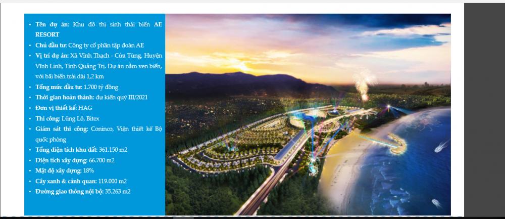 Chỉ có 10 xuất ngoại giao Biệt thự Khu đô thị sinh thái biern A E Resort 10221472