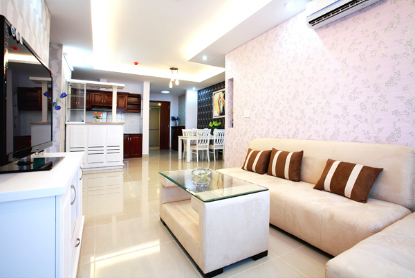 Cho thuê CH Trung Đông Plaza, DT 60m2, 2PN, Full NT, giá 8,5tr/tháng. LH 0932044599 10261088