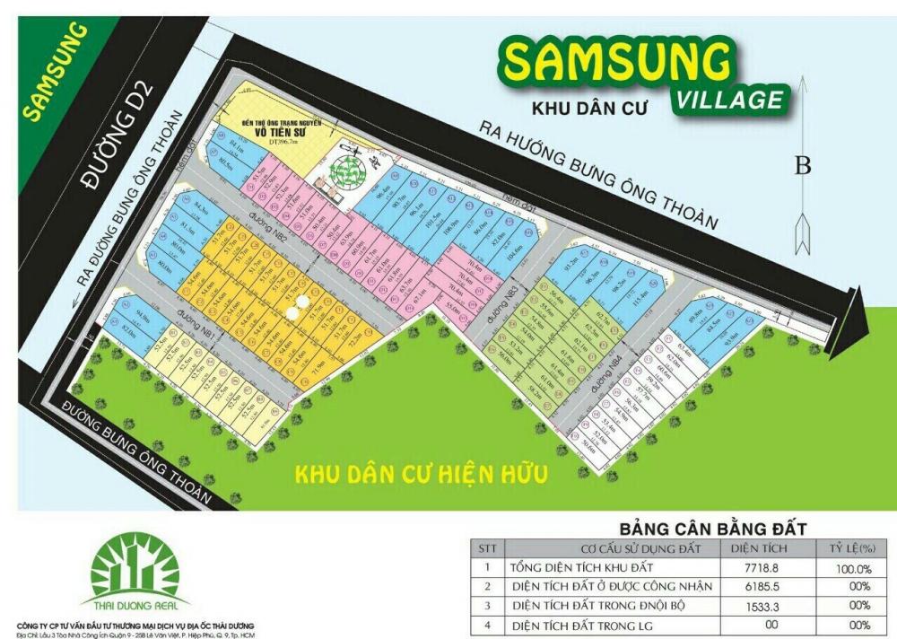 Bán lô đất rẻ đẹp DA: Samsung village chỉ 2,8 tỷ sở hữu đến 59,6 m2  10291513