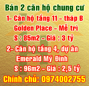 Bán căn hộ chung cư tầng 11, tháp B - Golden Place Mễ Trì, Quận Nam Từ Liêm, Hà Nội 10306398