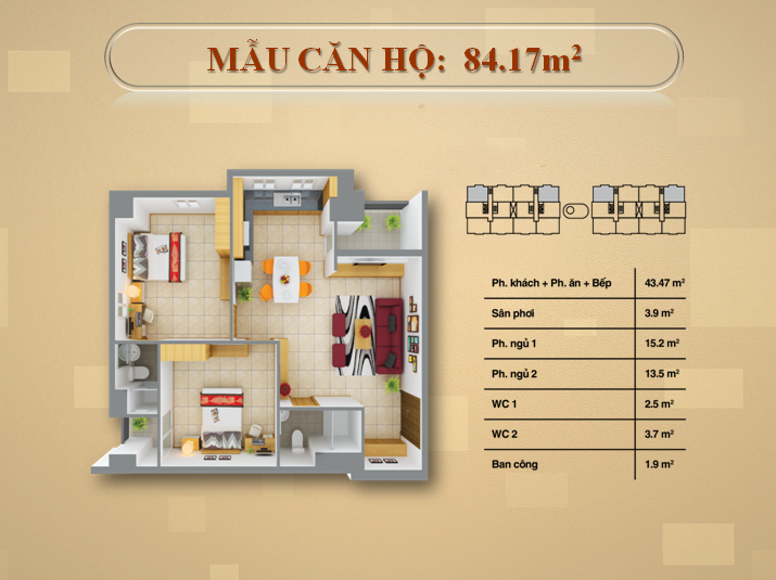 ​Bán căn hộ 12 View, DT 84m2, 2PN, NT cơ bản, giá 1,6 Tỷ còn TL. LH 0932044599 10310875