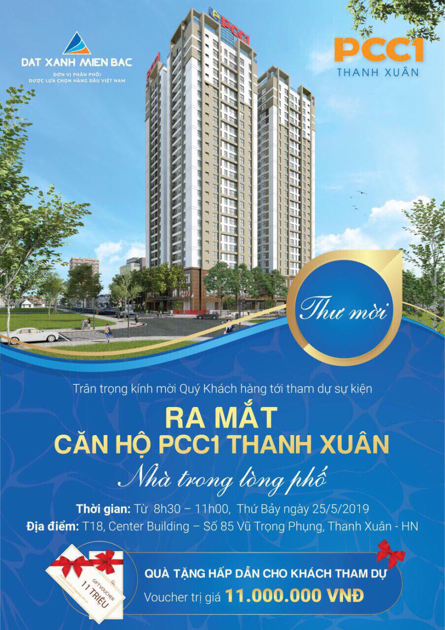 HOT HOT: Tham quan miễn phí dự án chung cư TỐT NHẤT quận Thanh Xuân hiện nay-PCC1-44 Triều Khúc 10311039