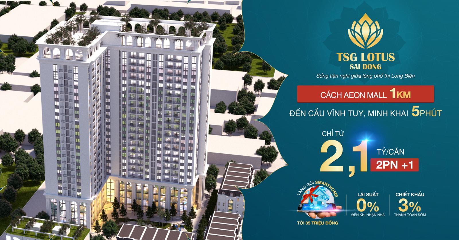 Lễ ra mắt dự án xanh, chung cư TSG Lotus Sài Đồng, Long Biên. CK 3%. Giá 23.5tr/m2 ( T6/2019 ) 10329708
