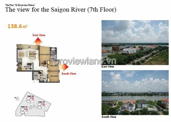 Bán CHCC XI Riverview, tầng thấp, DT 145m2, 3 phòng ngủ, giá tốt 10339274