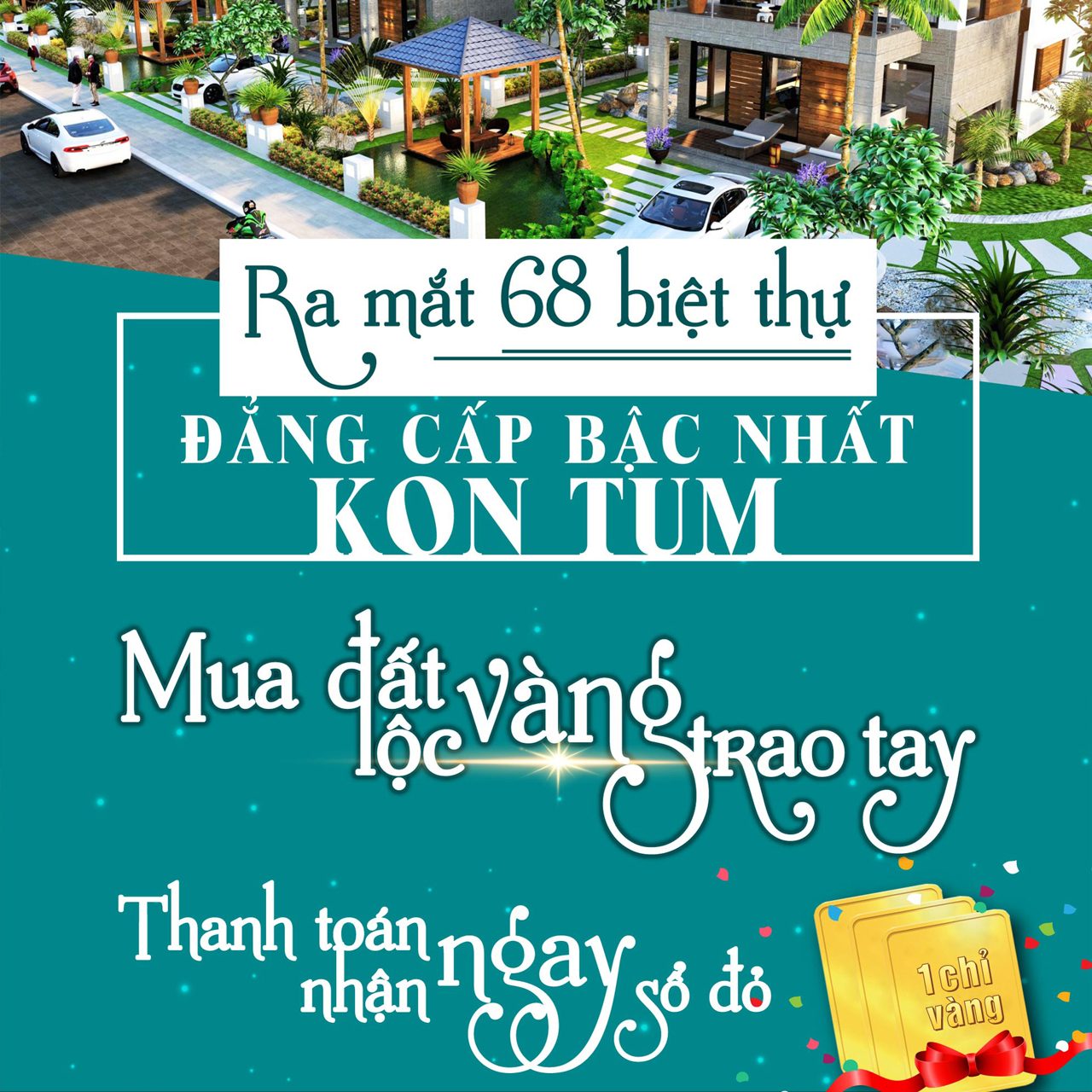 Ra mắt dòng biệt thự siêu sang Hoang Thanh Residences - Kon Tum. LH: 0901533179 10371917