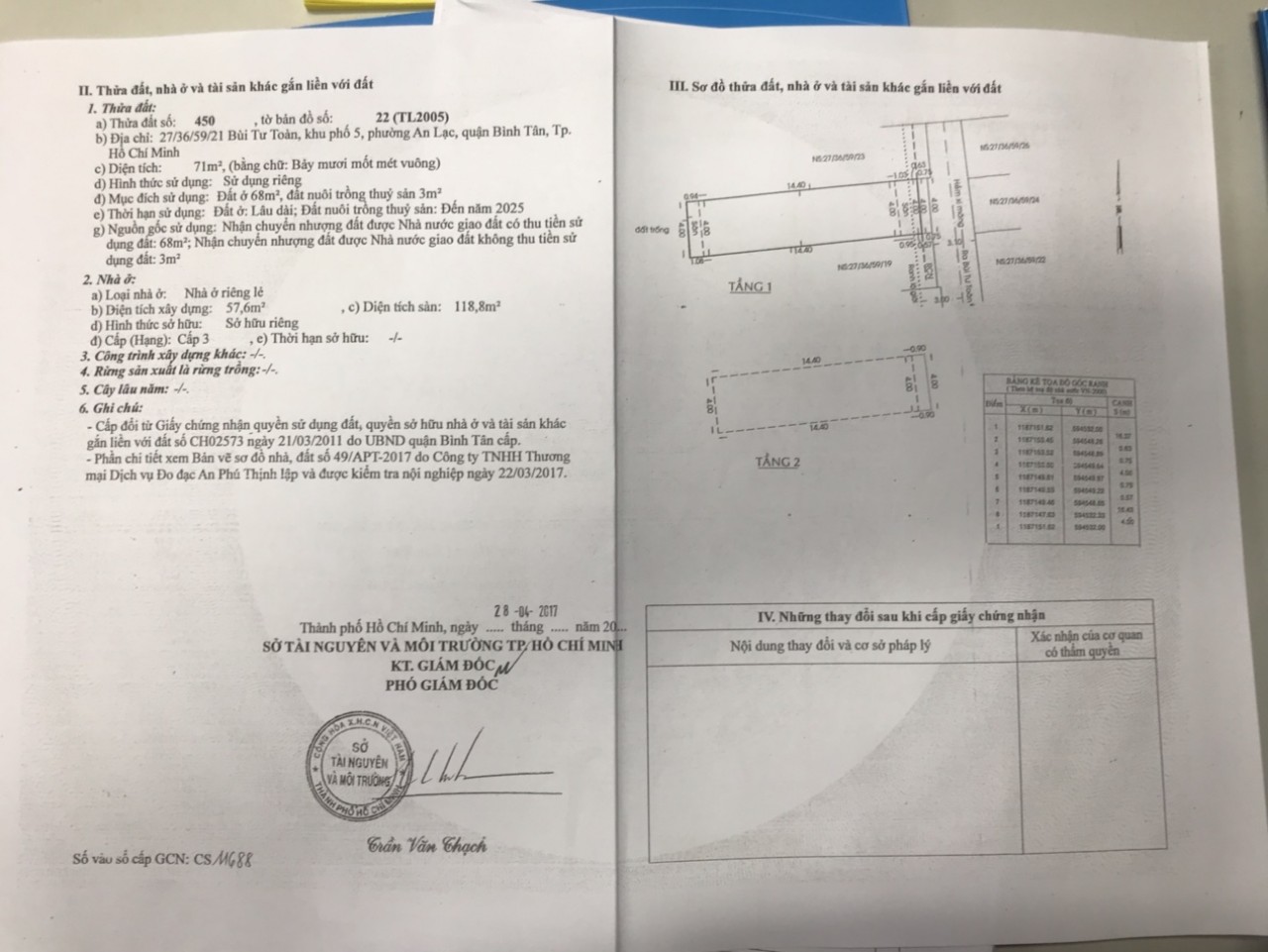 Bán nhà hẻm 27 Bùi Tư Toàn, P.An Lạc, Q.Bình Tân, DT 4x18m, giá 4 tỷ, còn TL. 10373214