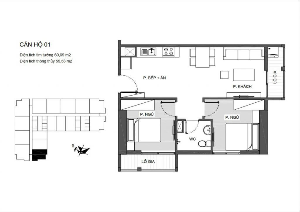 Sơ đồ thiết kế căn hộ chung cư An Bình Plaza – Geleximco * 10392521